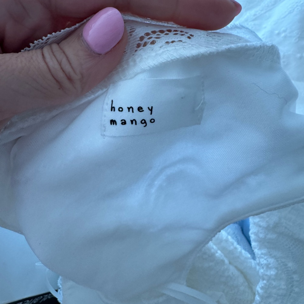 NWOT White Lace Dress - Picture 3 of 4